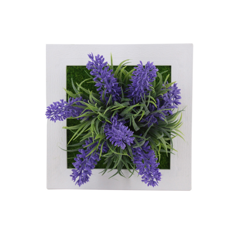 Artificial Flower Succulent Plant Hanging Wall Frame Living Room Home Decor