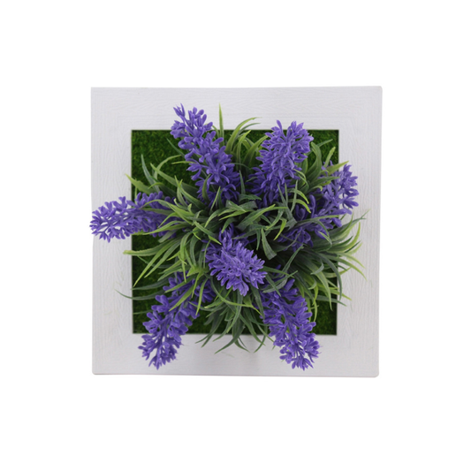 Artificial Flower Succulent Plant Hanging Wall Frame Living Room Home Decor