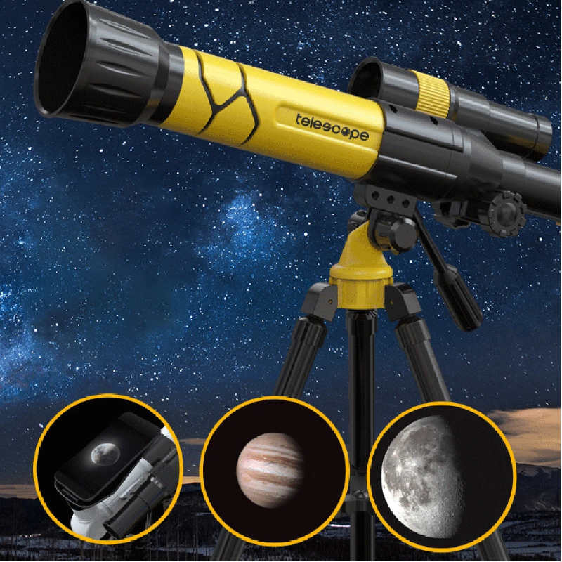 1 Sets of 1 Sets Of Astronomical Telescope Hd Moon Stargazing Observation Teaching Science Equipment