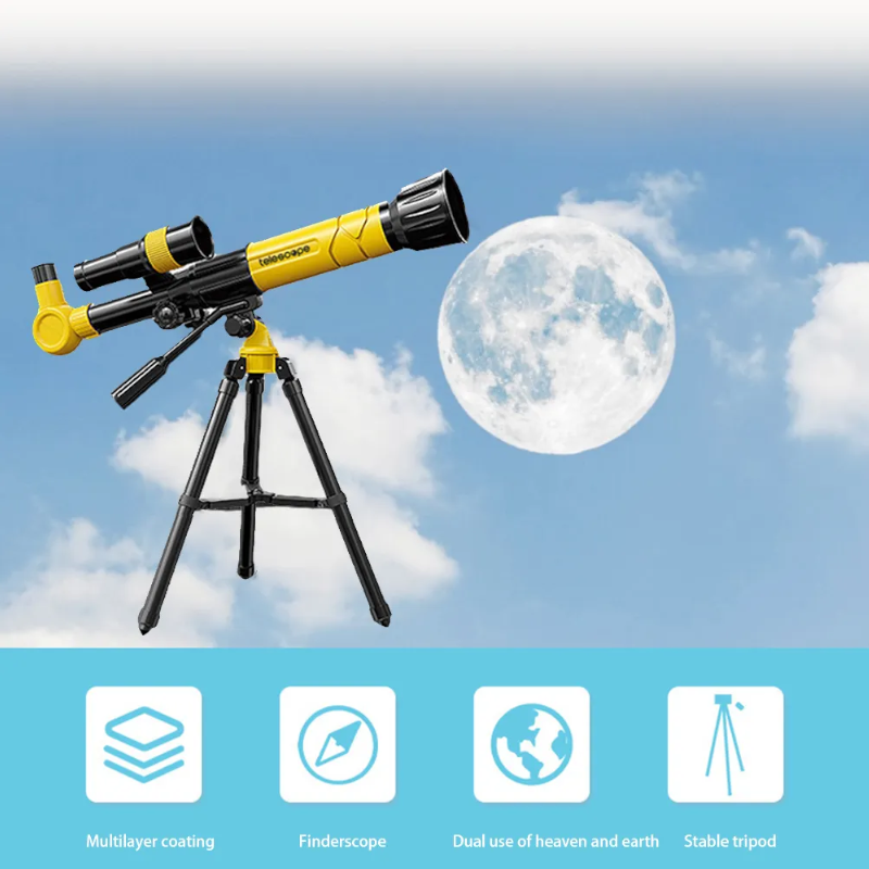 1 Sets of 1 Sets Of Astronomical Telescope Hd Moon Stargazing Observation Teaching Science Equipment