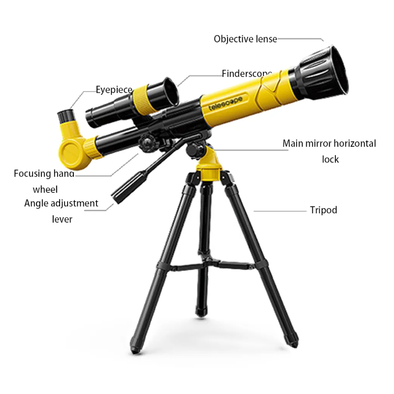1 Sets of 1 Sets Of Astronomical Telescope Hd Moon Stargazing Observation Teaching Science Equipment