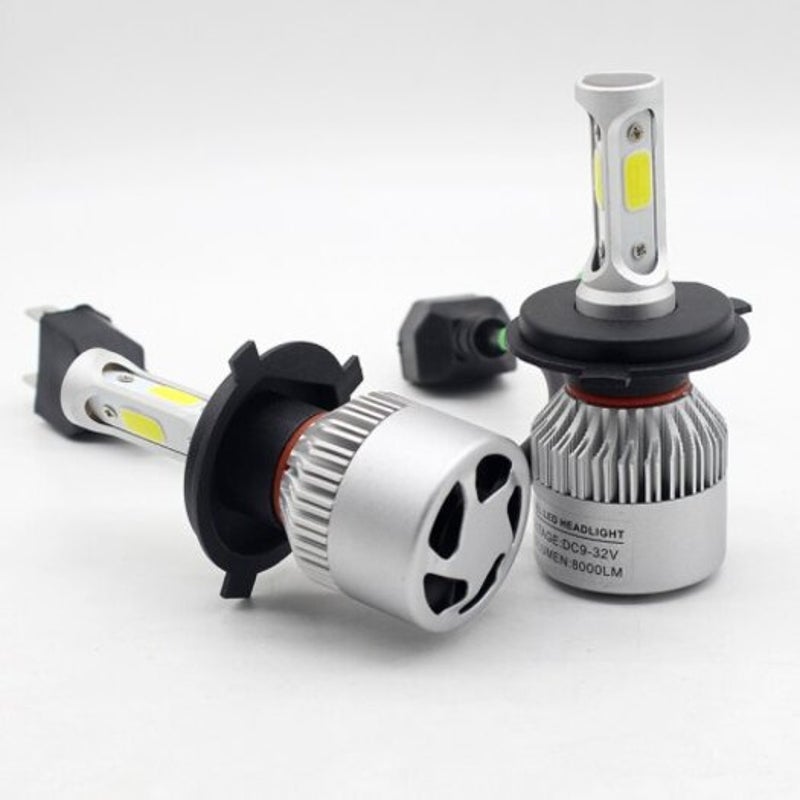Auto Headlamp S2 Led 8000Lm / Set Car Headlight H1 H3 H4 H7 H11 9005 9006 Kit White