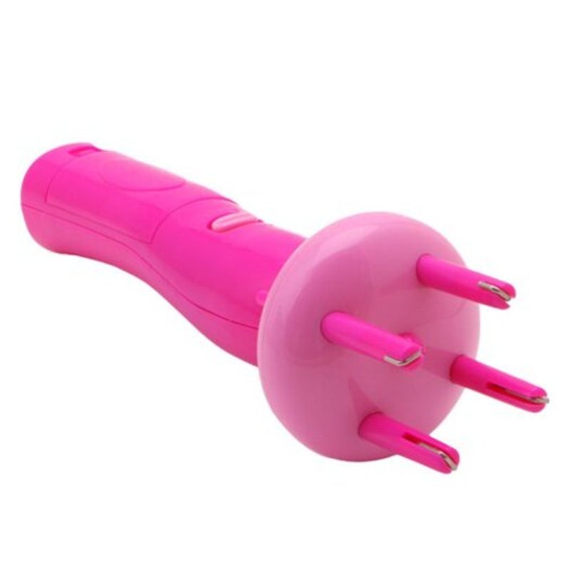 Automatic Twist Braid Knitted Device 4 Head Hair Braiders Style Gadget For Women Rose Red