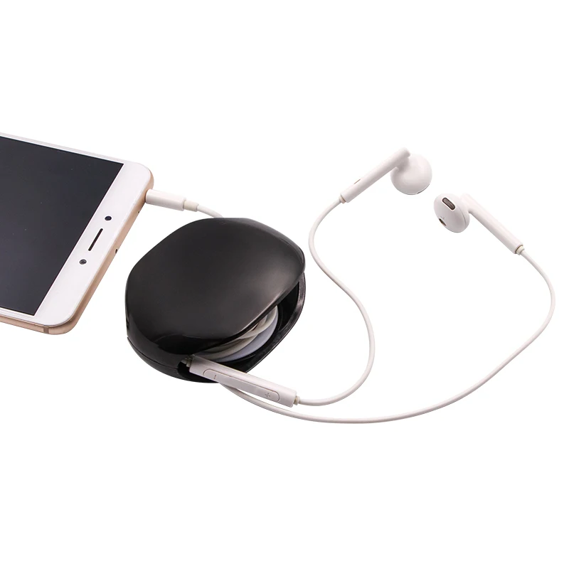 Automatic Cable Winder Cord Organizer Holder For Headphones Cables Red