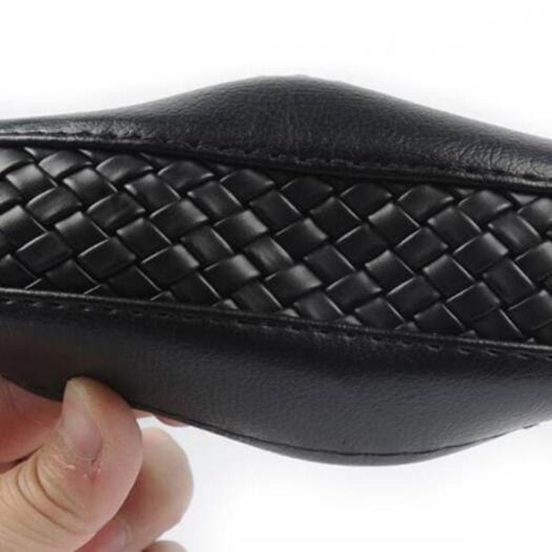 Pu Leather Steering Wheel Cover Black