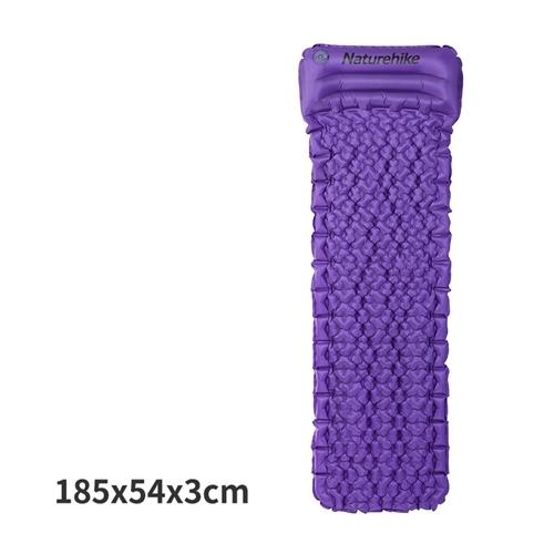 Purple Naturehike Outdoor Inflatable Sleeping Camping Mat Bag With Pillow