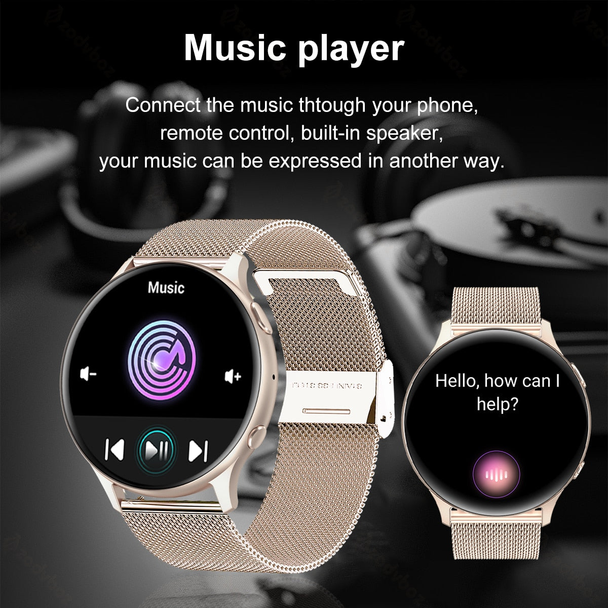 Voice Calling Smart Watch Women Bluetooth Fitness Heath Activity Tracker