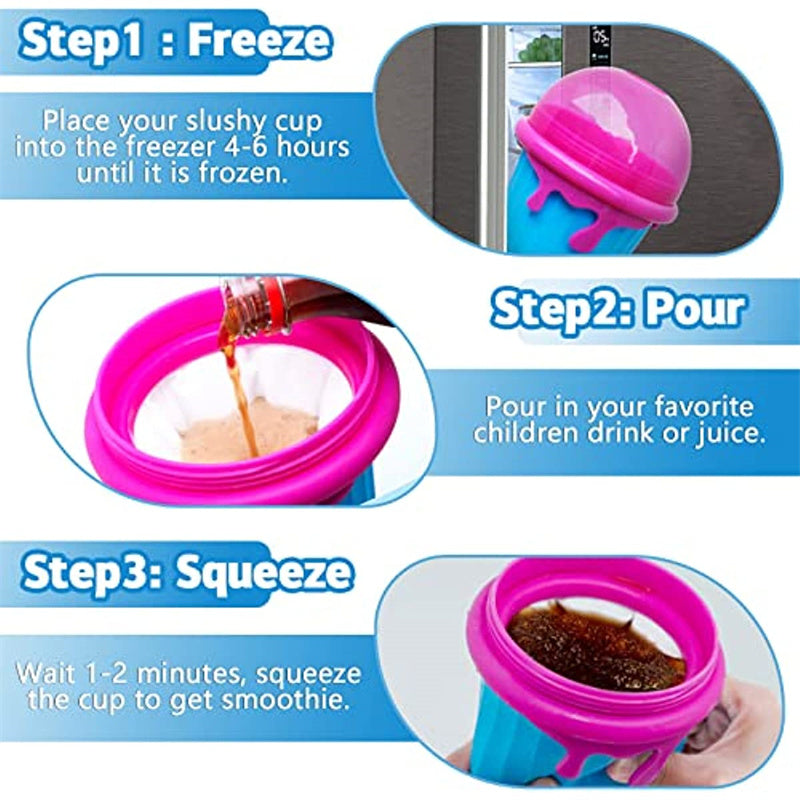 500Ml Slushy Cup Quick-Frozen Smoothie Fast Cooling Magic Ice Cream Maker