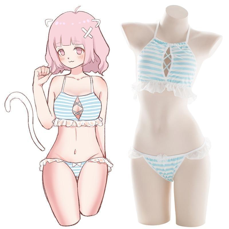 Baby Otaku Lingerie Set Kawaii Cosplay