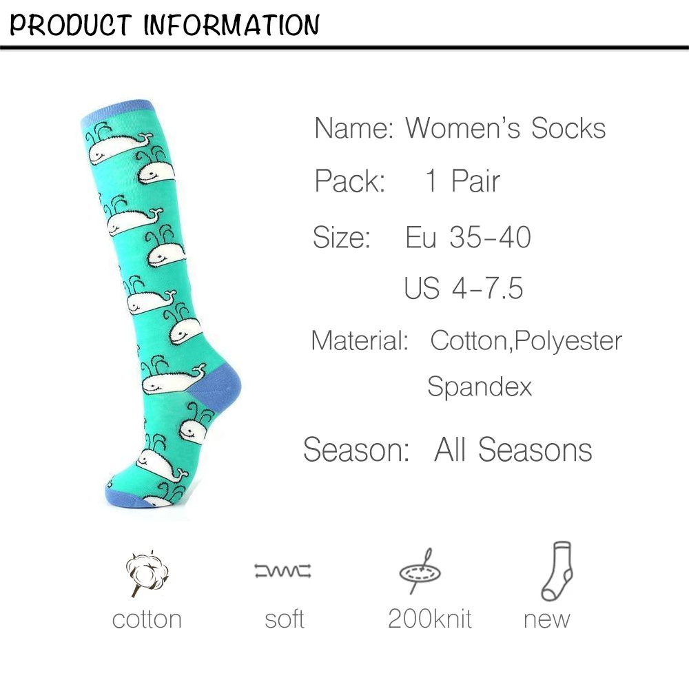 Baby Whale Knee Highs