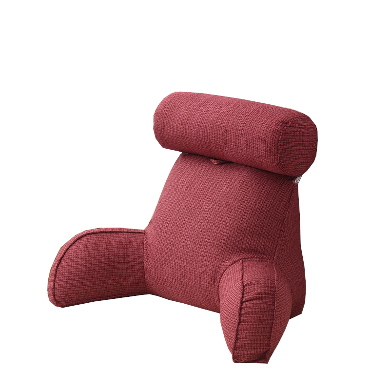 Back Cushion Backrest With Arm Neck Pillow Lumbar Support Reading