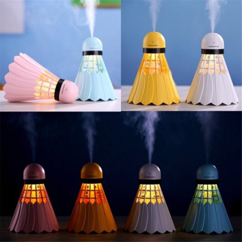 Badminton Humidifier Car Air Freshener Purifier Led Night Light Mist Maker