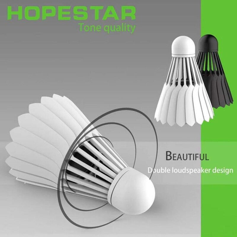 Badminton Shape Mini Portable Sports Stereo Bass Bt Speaker Sound Box White
