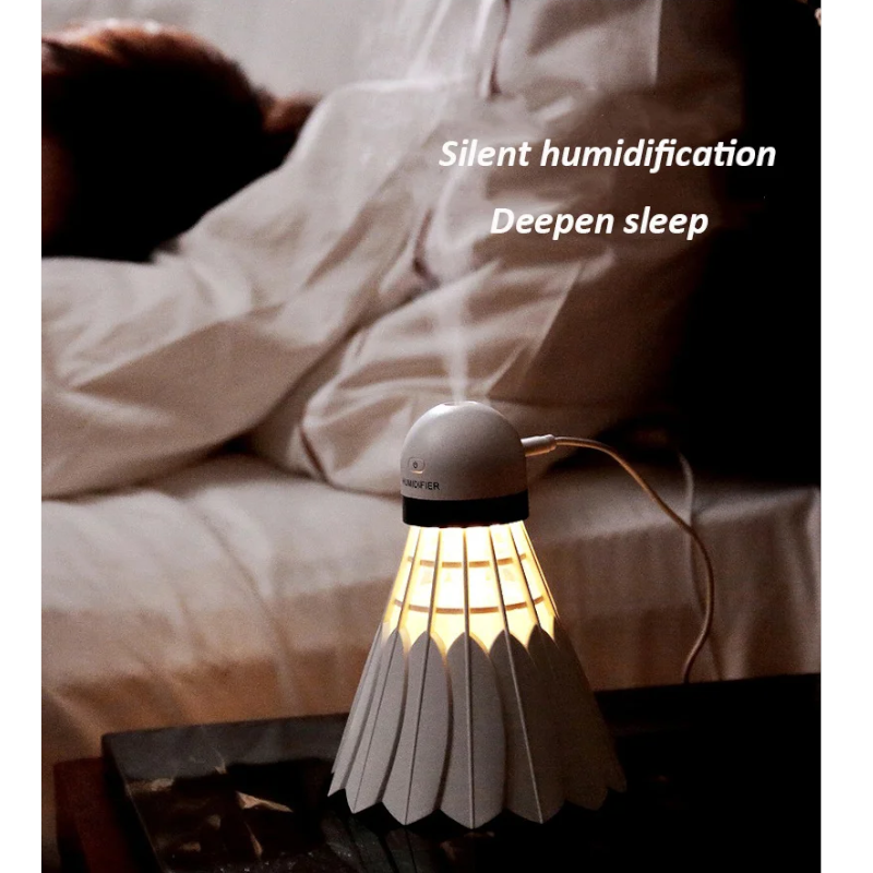 Badminton Humidifier Car Air Freshener Purifier Led Night Light Mist Maker