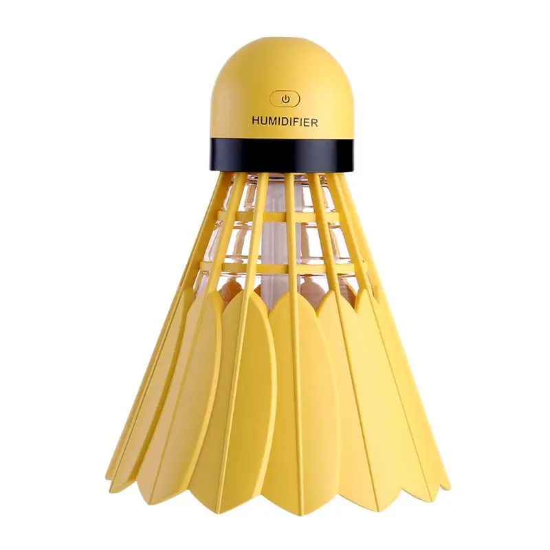 Badminton Humidifier Car Air Freshener Purifier Led Night Light Mist Maker