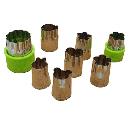 Baking Moulds 8Pcs Stainless Steel Biscuit Cutter Molds Fruit Vegetable