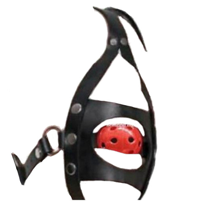 Ball Gag Head Harness Mask Muzzle Blindfold Bondage Kink Bdsm Fetish Restraints