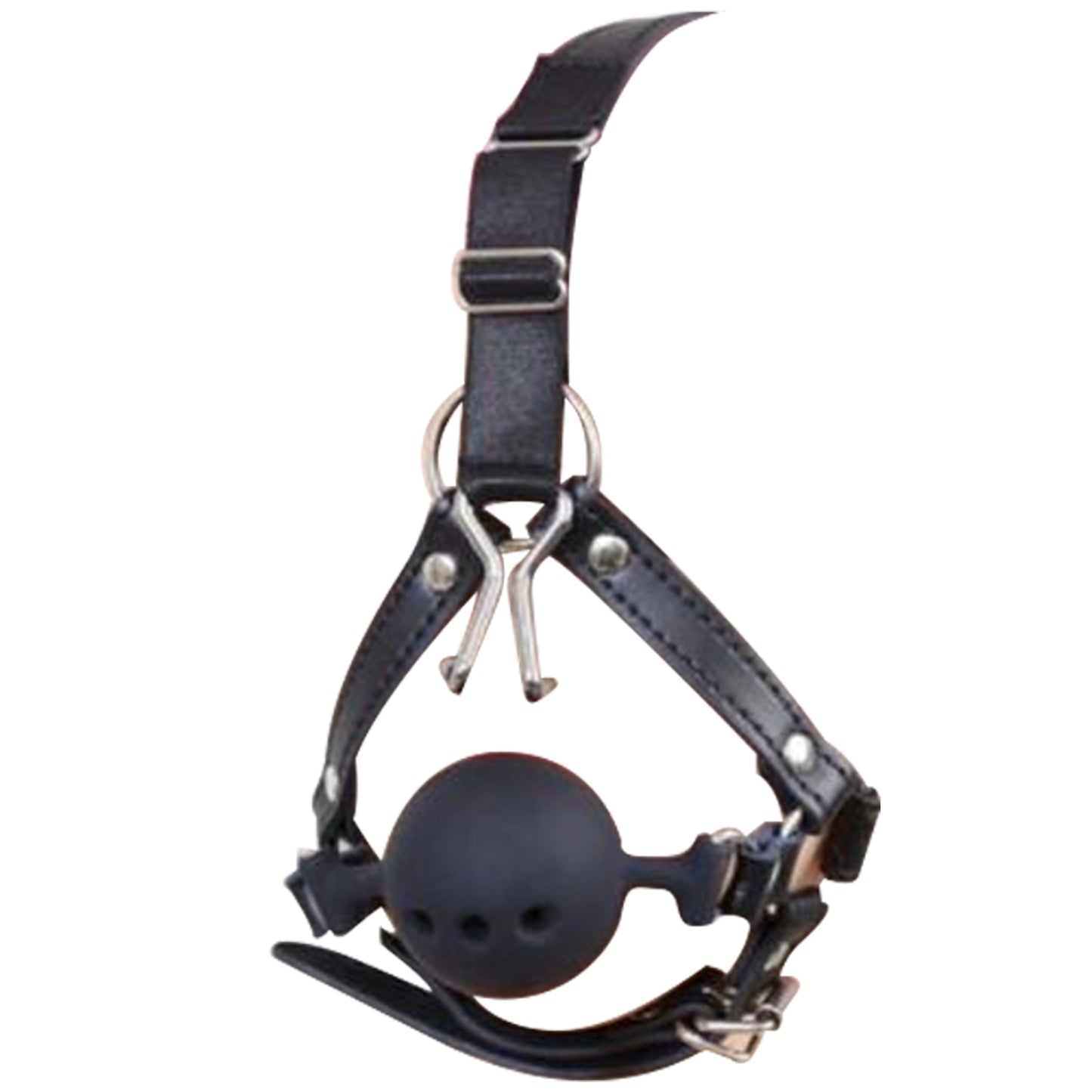 Ball Gag Head Harness Mask Muzzle Blindfold Bondage Kink Bdsm Fetish Restraints