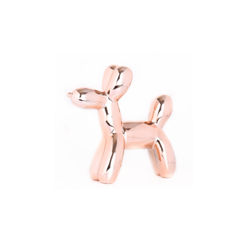 Balloon Dog Money Bankunique Ceramic Piggy With High Gloss Finish Rose Gold