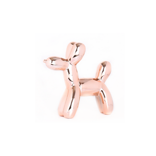 Balloon Dog Money Bankunique Ceramic Piggy With High Gloss Finish Rose Gold