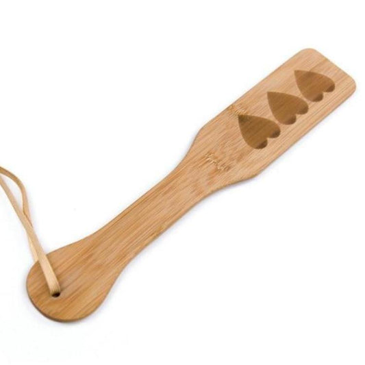 Bamboo Heart Paddle Bdsm Spanking Impact Toy