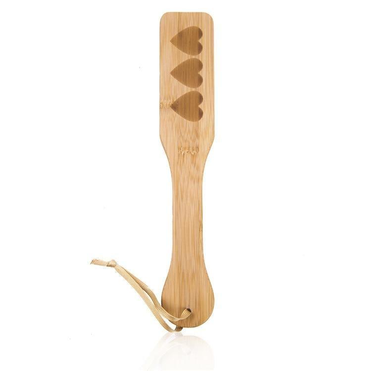 Bamboo Heart Paddle Bdsm Spanking Impact Toy