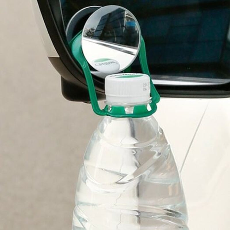 Acmdj 01 Car Holder 360 Degree Hd Rearview Mirror Anti Fog Wide Angle Convex Blind Spot Rimless Mirrors 2Pcs White