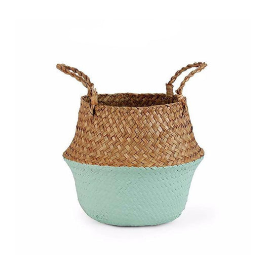 Colour Block Wicker Baskets Storage