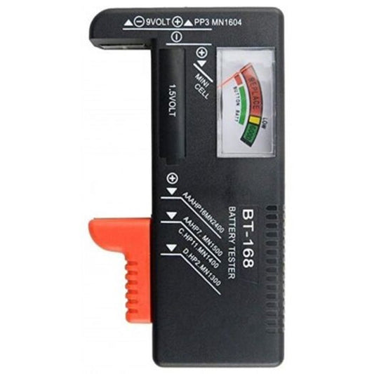 Battery Tester Universal Checker For Aa Aaa D 9V 1.5V Button Cell Black