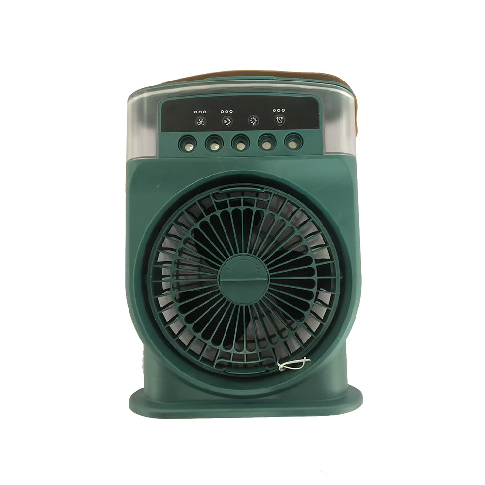 Usb Air Conditioner Cooling Fan With 5 Sprays 7 Color Light 600Ml Water Tank Mist Cooler Humidifiers