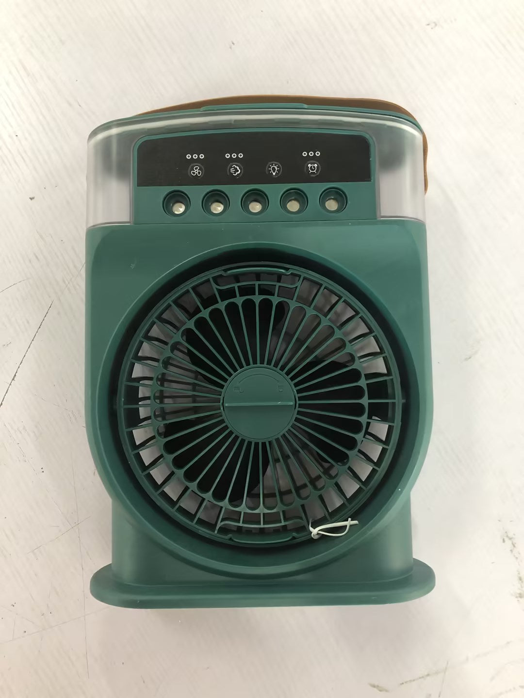 Usb Air Conditioner Cooling Fan With 5 Sprays 7 Color Light 600Ml Water Tank Mist Cooler Humidifiers