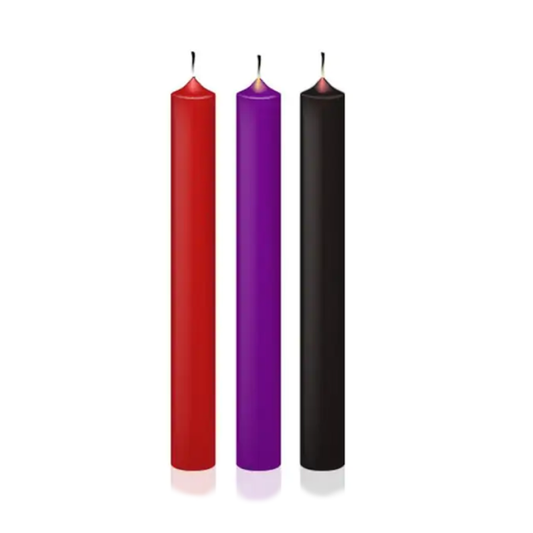Bdsm 3 / Pcs Wax Play Candles Temperature Bondage Kink Fetish Restraints