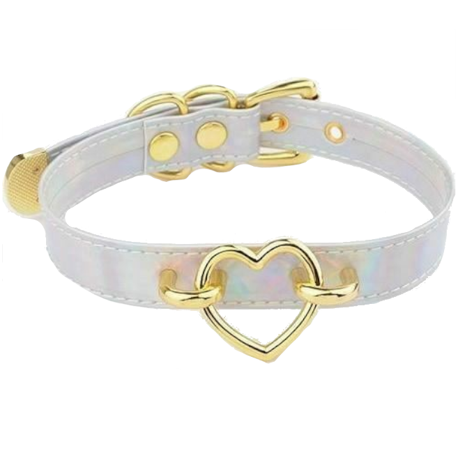 Bdsm Heart Choker Collar Submissive Symbolic Jewelry Kink Fetish