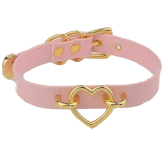 Bdsm Heart Choker Collar Submissive Symbolic Jewelry Kink Fetish