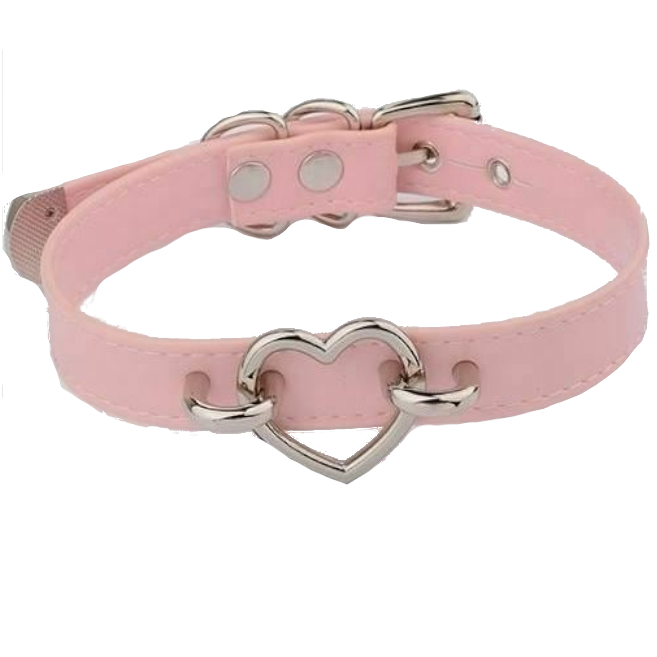 Bdsm Heart Choker Collar Submissive Symbolic Jewelry Kink Fetish
