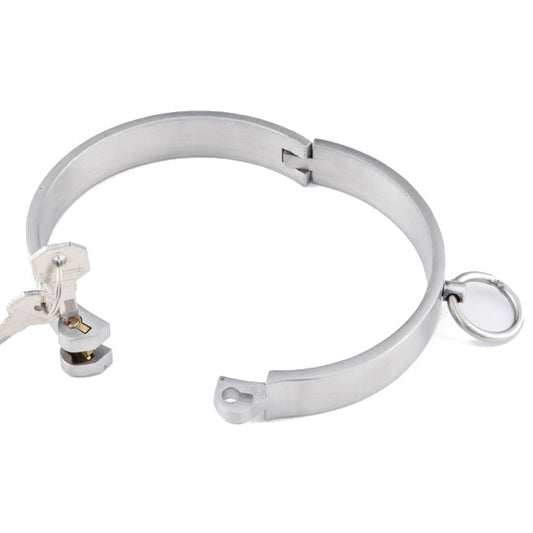 Bdsm Locking Stainless Steel Slave Collar Bondage Fetish Restraints