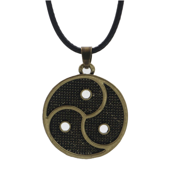 Bdsm Pendant Necklace Triskelion Emblem Symbolic Jewellery