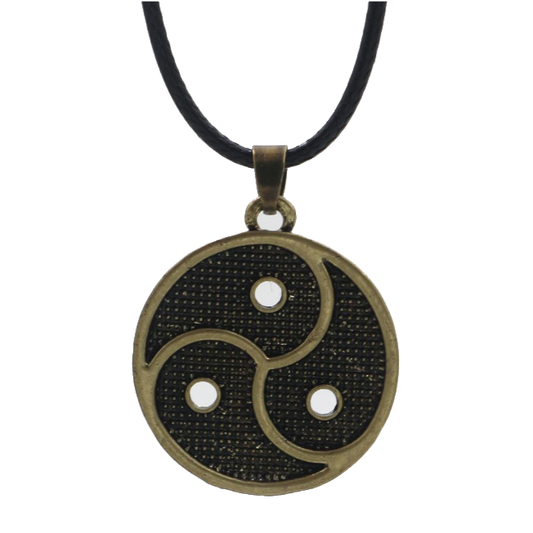 Bdsm Pendant Necklace Triskelion Emblem Symbolic Jewellery