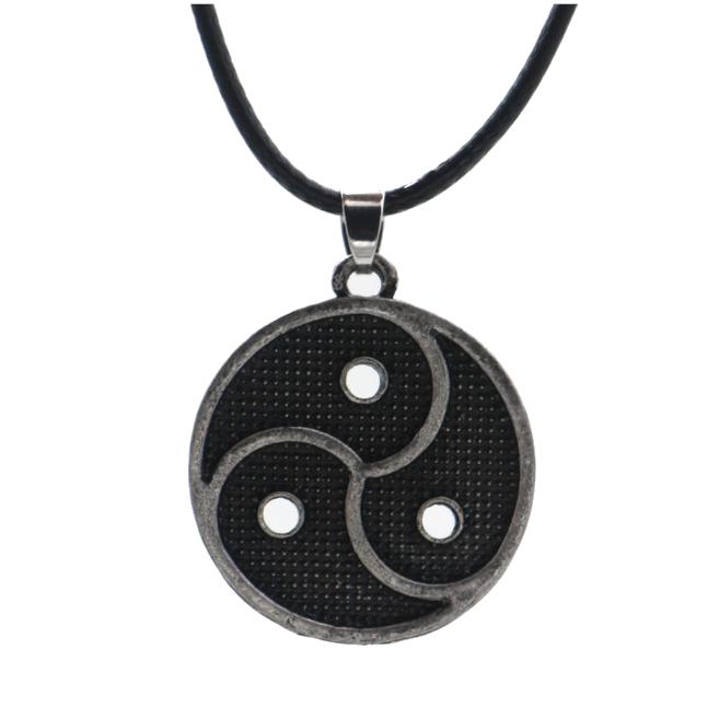 Bdsm Pendant Necklace Triskelion Emblem Symbolic Jewellery