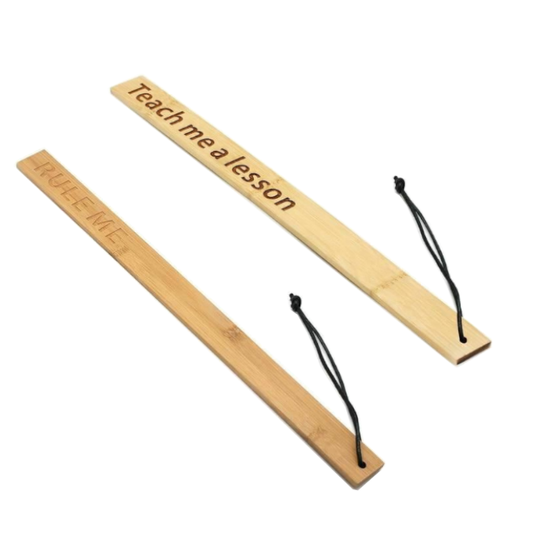 Bdsm Spanking Ruler 40Cm Long Bamboo Paddle Impact Play Toy
