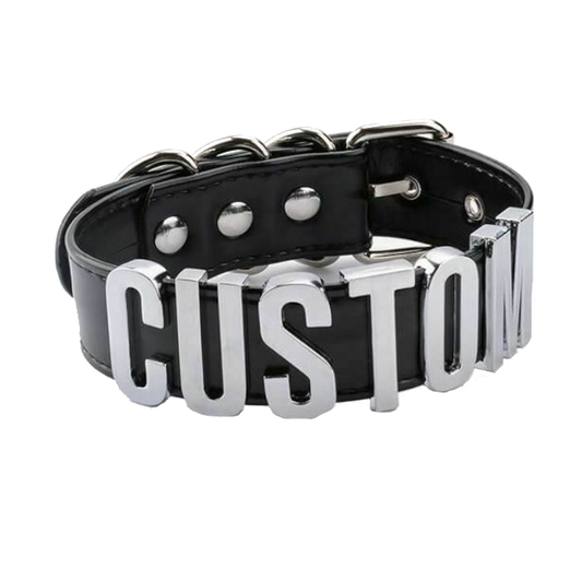 Bdsm Submissive Collar Custom Word 4 To 6 Letters Slave Play Kink