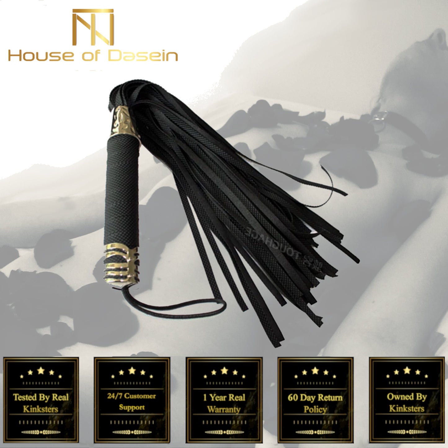 Bdsm Black Rubber Flogger Ass Spanking Sex Whip Impact Toy