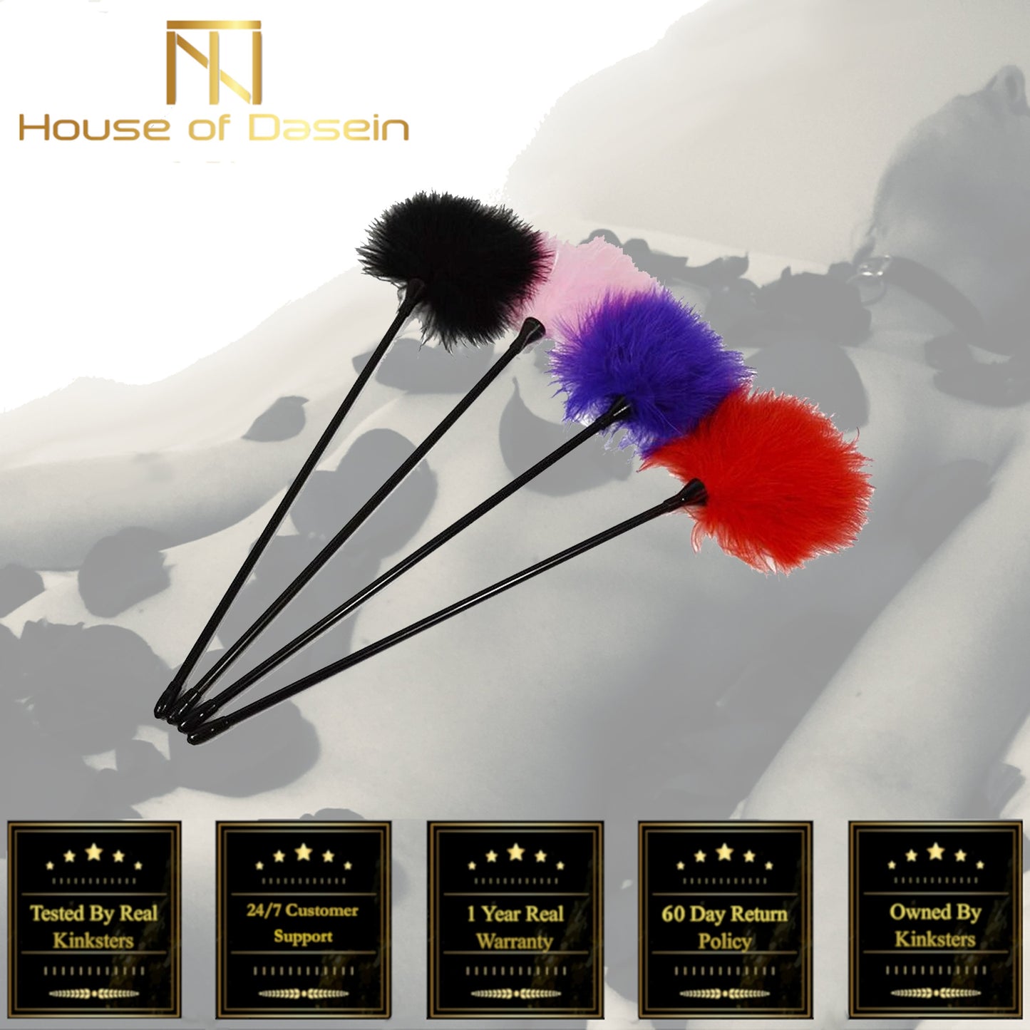 Fluffy Sensory Clit Tickler Bondage Kink Fetish Restraints