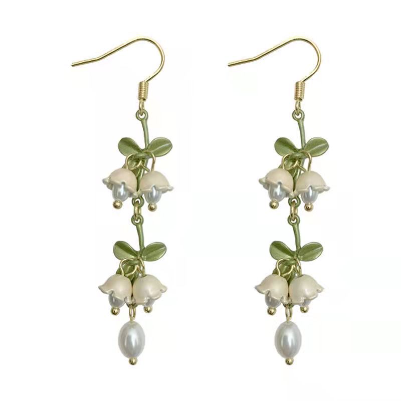 Veile Studios Lily Of The Valley Flower Female Earrings