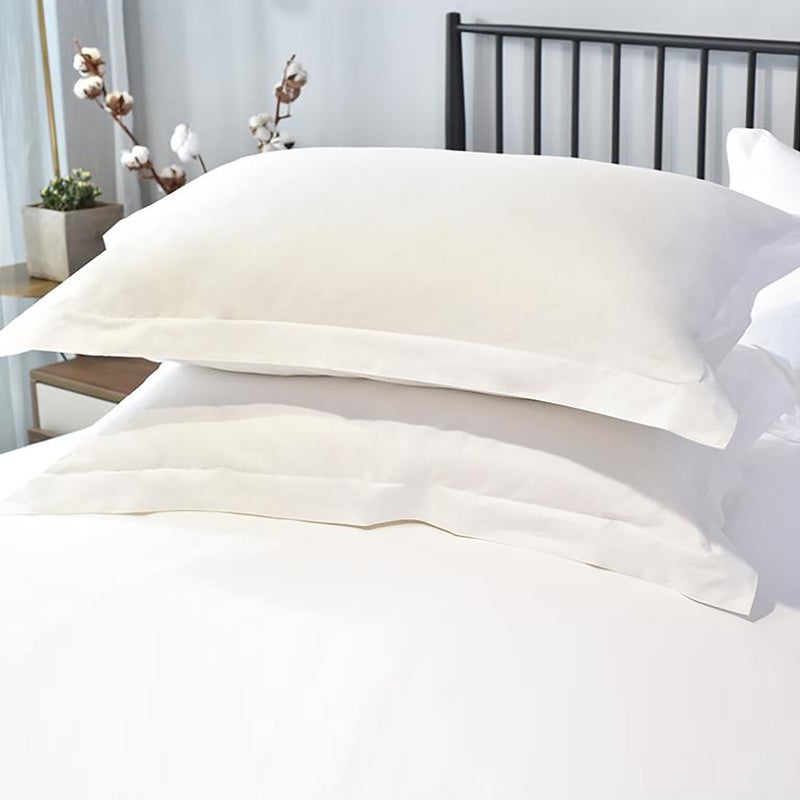 Bed Linen Pure White Quilt Covers 3 Pieces Set King