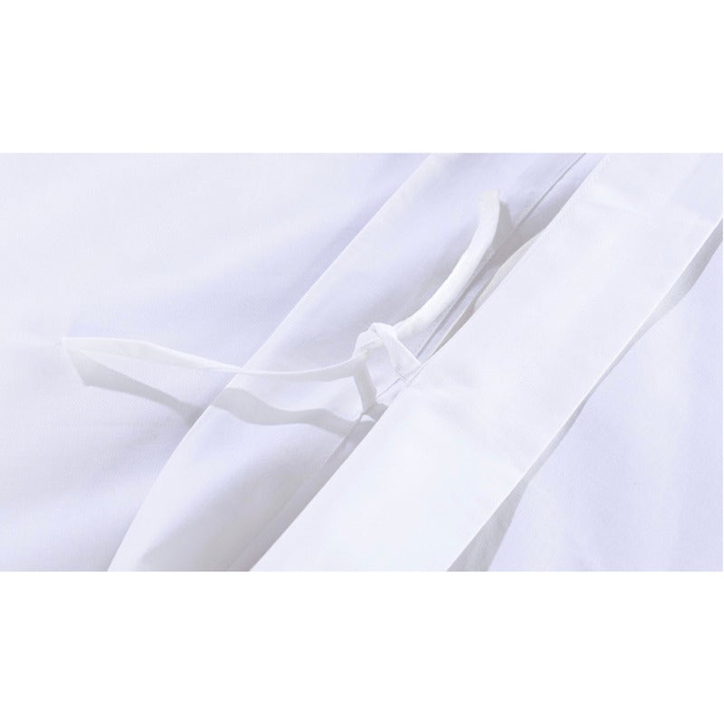 Bed Linen Pure White Quilt Covers 3 Pieces Set King
