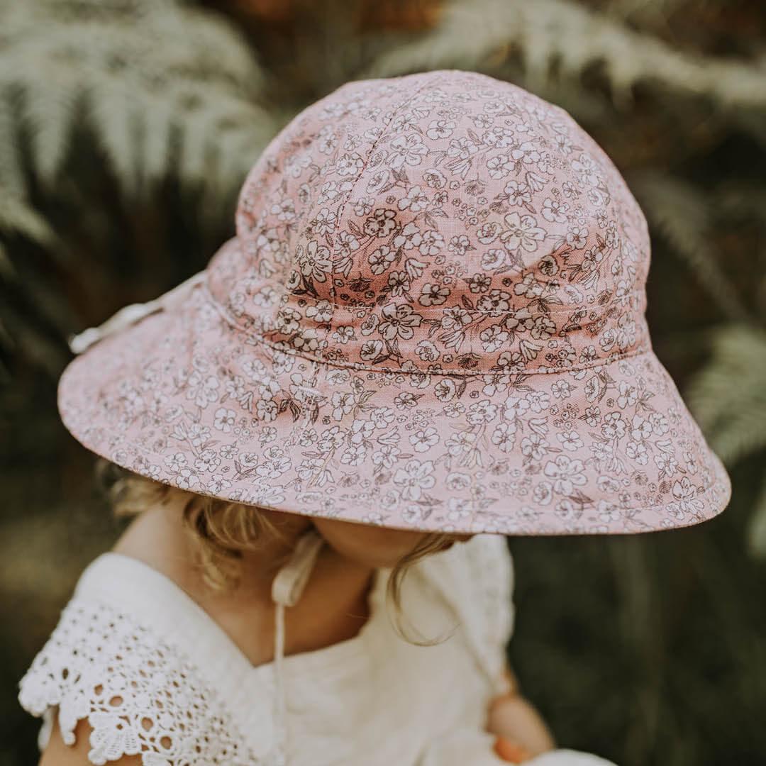 Bedhead Heritage Reversible Bucket Hat Florence/Flax S