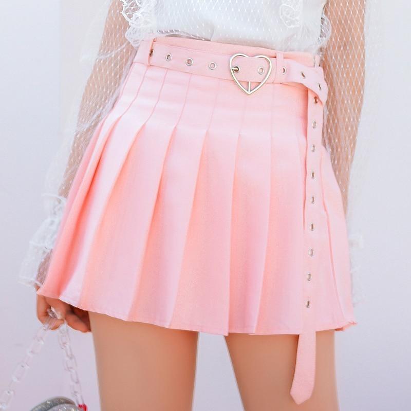 1 Sets of Belted Heart Skirt