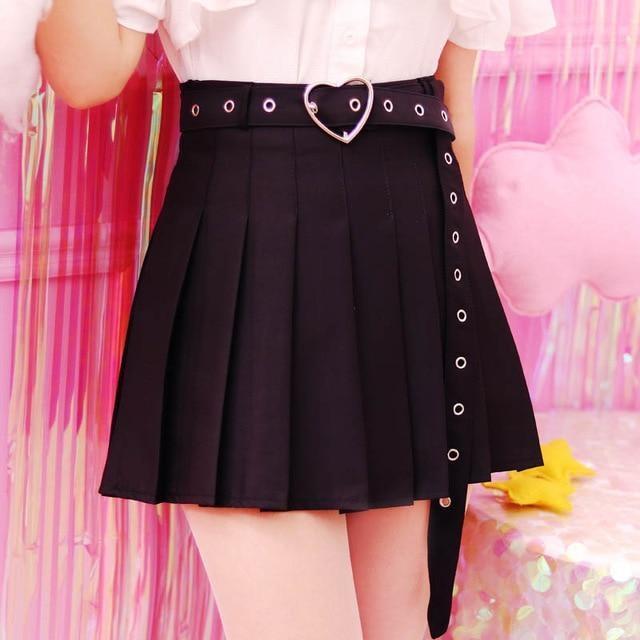 1 Sets of Belted Heart Skirt