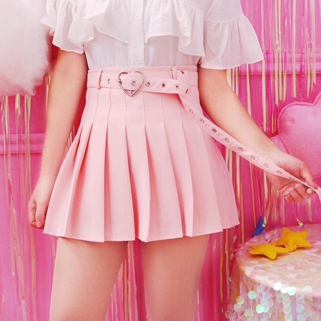 1 Sets of Belted Heart Skirt